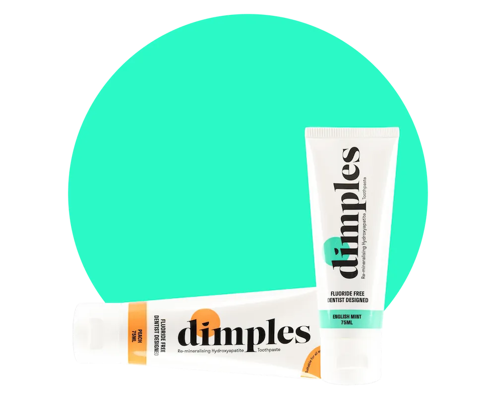 dimples mint hydroxyapatite toothpaste